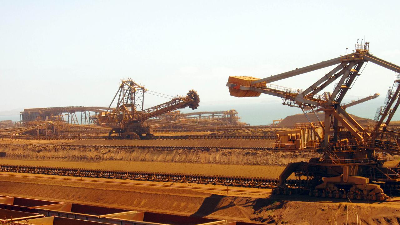 A rebound in the iron ore price back above $US155 a tonne also helped, according to City Index analyst Tony Sycamore, following reports Chinese authorities will again ease monetary policy to support their stagnant economy. Picture: Amy COOPES / AFP