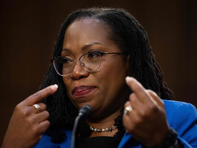 Judge Ketanji Brown Jackson testifies before the Senate Judiciary Committee on her nomination to be an Associate Justice on the US Supreme Court, in the Hart Senate Office Building on Capitol Hill in Washington, DC on March 22, 2022. (Photo by Jim WATSON / AFP)