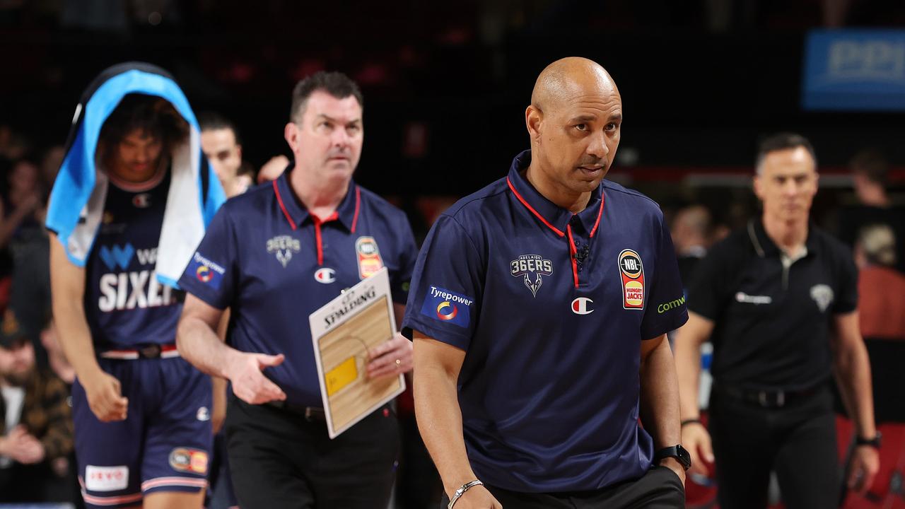 36ers coach CJ Bruton has turned heads when he announced Flowers would begin NBL24 as the club’s starting point guard. Picture: Getty Images