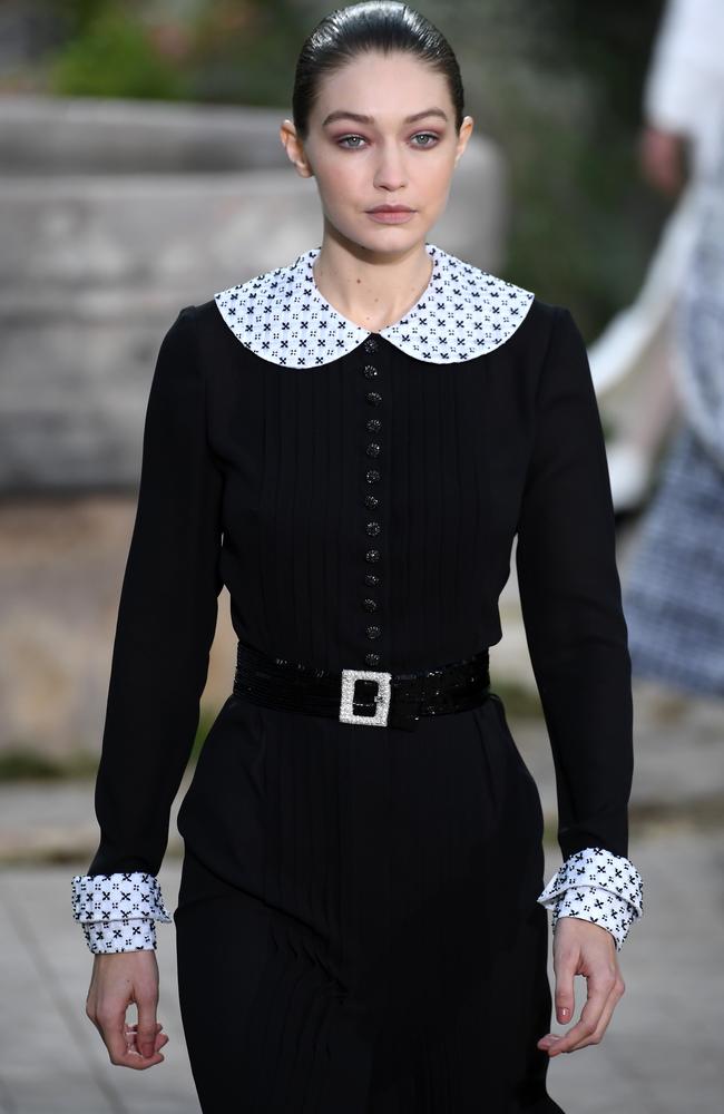 The supermodel was almost unrecognisable for Chanel. Picture: Getty Images