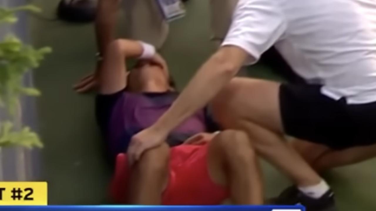 Japanese player collapses in frightening US Open scenes