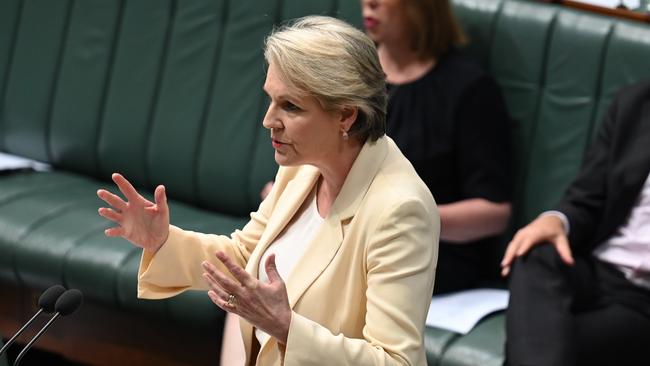 Tanya Plibersek says it’s fair to shift tax cuts from those on the highest incomes to those on the lowest. Picture: NCA NewsWire/Martin Ollman