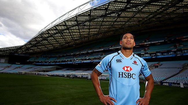 Israel Folau at ANZ Stadium, which hosted Wednesday night's State of Origin decider. Picture: Stephen Cooper