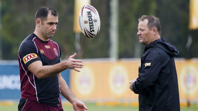 Will Cameron Smith (left) and Kevin Walters link at the Broncos? Picture: AAP/Glenn Hunt