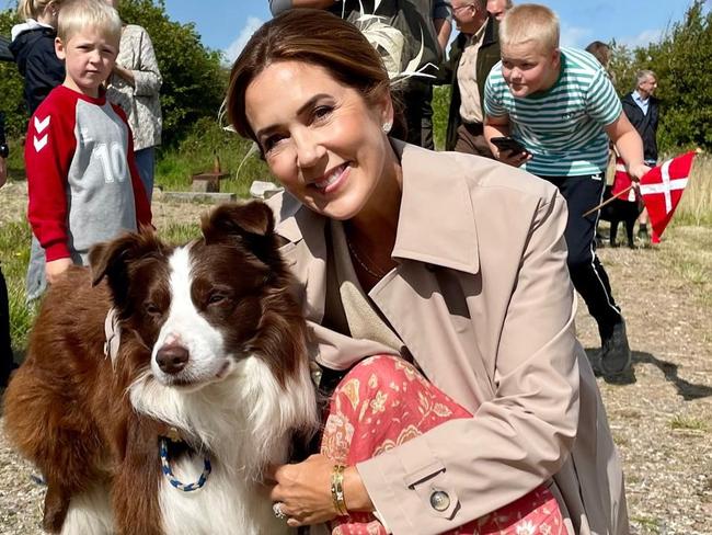 Queen Mary was delighted to meet her dog Coco’s father. Picture: @detdanskekongehus on Instagram