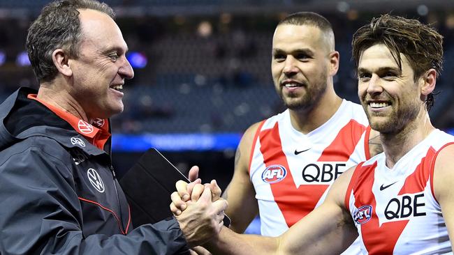 John Longmire is having a super year at the Swans. Picture: Getty Images