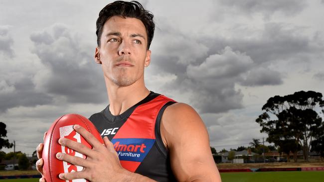 Dylan Shiel is loving life at the Bombers. Picture: Tony Gough