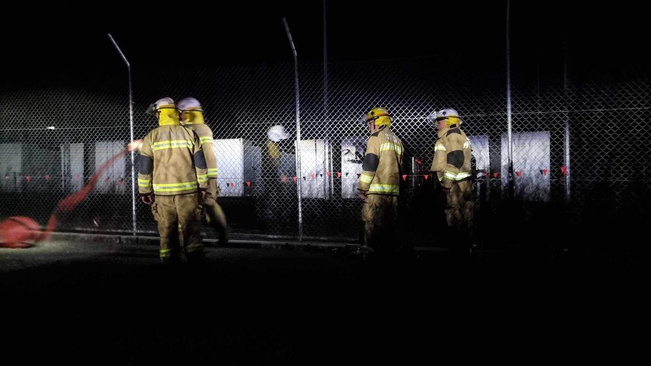 Fire crews were called to the Bouldercombe substation after a Tesla lithium battery caught fire in September, 2023.