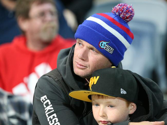 Nitro Circus at Kardinia Park on March 7, 2022. Stunts, crowd reactions, fireworks, plenty of colour. Picture: Mark Wilson