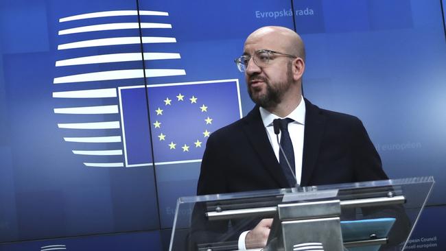 European Council President Charles Michel fears a further escalation of the conflict. Picture: AP