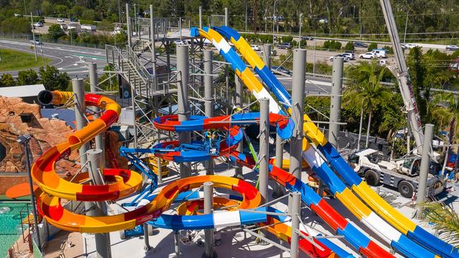 WhiteWater World's new water slides are almost complete. Pictures: Supplied