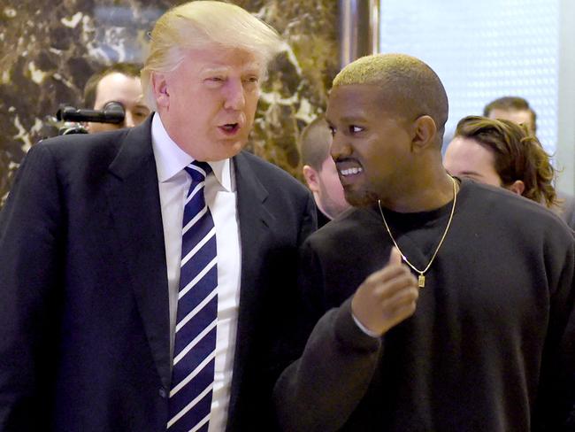 The disgraced rapper recently had dinner with former US President, Donald Trump. Picture: AFP