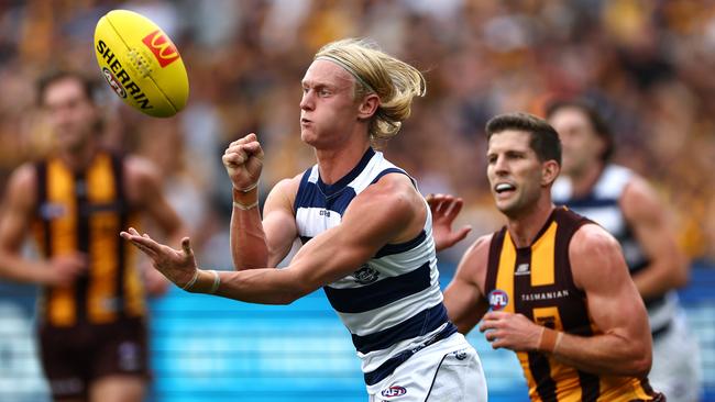 Oliver Dempsey got busy all over the ground. Picture: Quinn Rooney/Getty Images