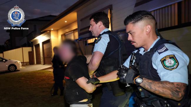 NSW Police have released photos of raids carried out during the operation.