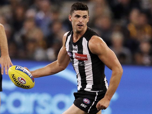 Adam Cerra has drawn comparisons to Collingwood captain Scott Pendlebury. Picture: Michael Klein