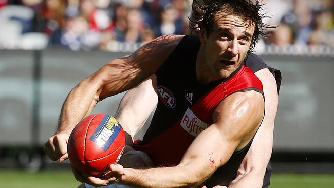 Jobe Watson will soon meet with Essendon coach John Worsfold about his playing future. Picture: Wayne Ludbey