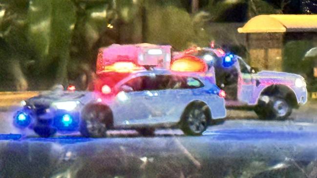 Screen grab from supplied video of a police shooting in the carpark of Bunnings in Willetton.