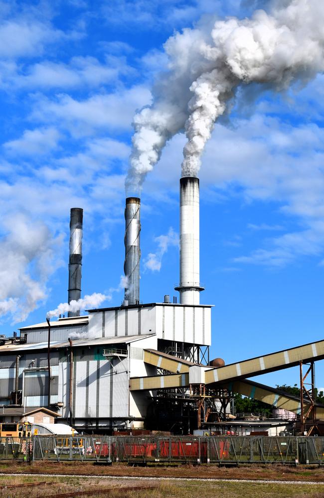 Wilmar Sugar and Renewables' Victoria Mill fires into life at the start of the 2024 sugar-cane crush harvest on the outskirts of Ingham in the Herbert River region (Hinchinbrook) of North Queensland. Picture: Cameron Bates