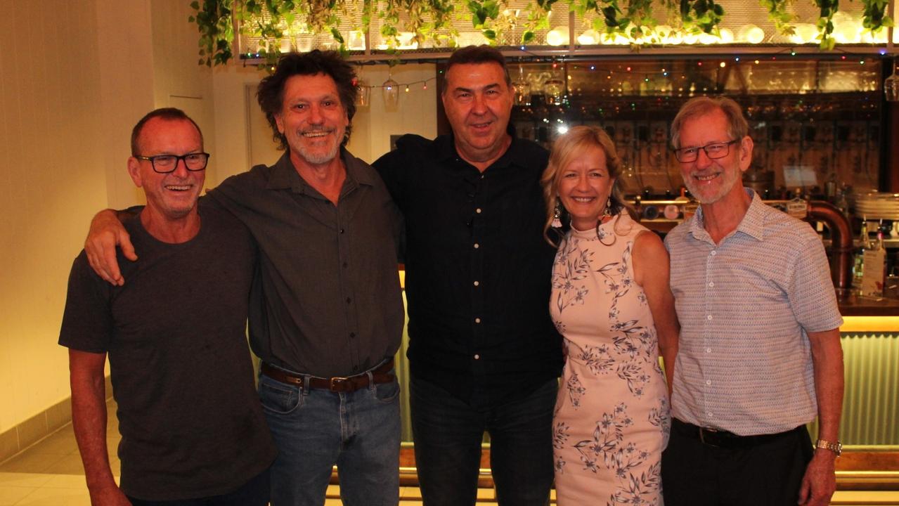 Five long-serving members of Kawana Waters State College staff - Jim Bailey, Jeff Day, Judy Brown, Graham Magill and Frank Rakic - who have recently retired or will retire later this year.