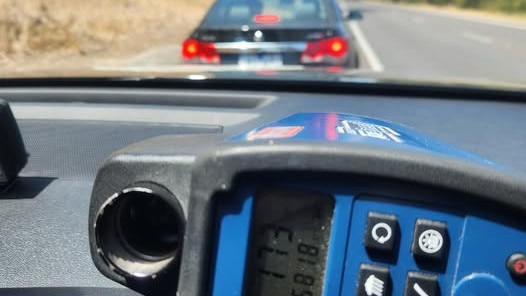 Police conducting speed detection duties on the South Eastern Freeway detected the Holden sedan travelling at 173km/h in a 110km/h speed zone. Picture: SA Police