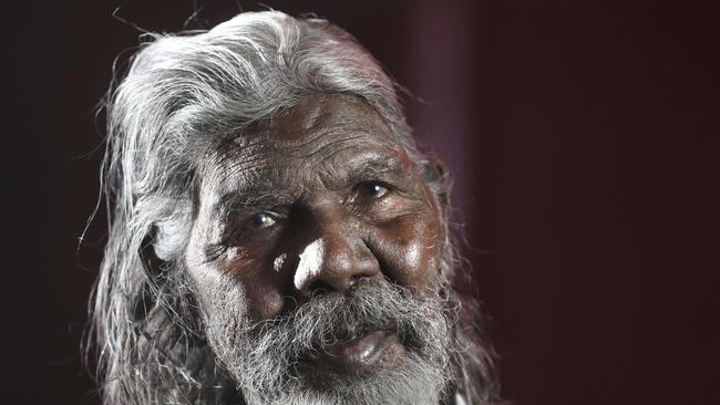 Film legend David Gulpilil, who is receiving immunotherapy cancer treatment, in 2019. Picture: Dean Martin