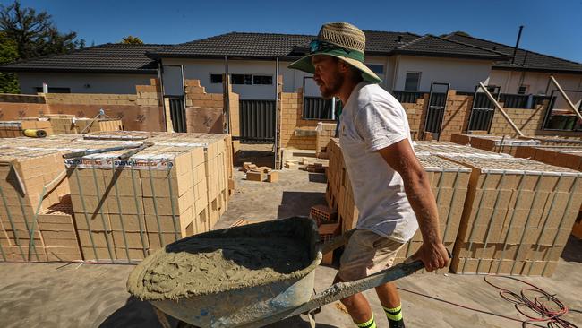 Construction firms are having the most trouble finding staff, an NAB survey shows. Picture: Colin Murty