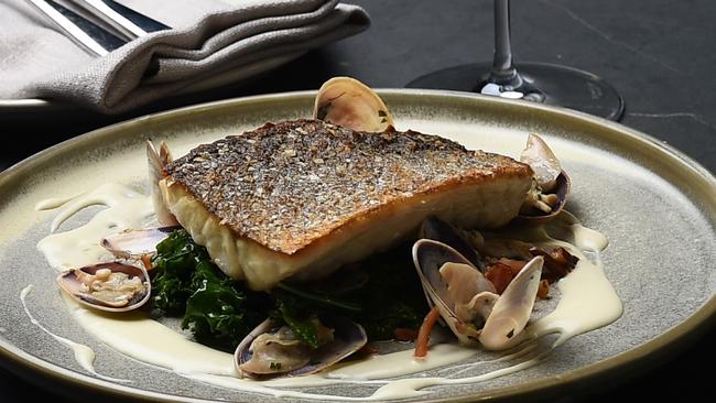 Mulloway and pipis from the Strathmore Hotel.