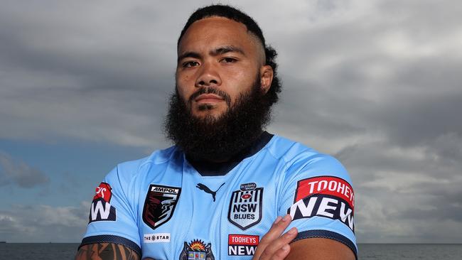 Siosifa Talakai will make his debut for the NSW Blues in Origin II in Perth. Picture: Paul Kane/Getty Images