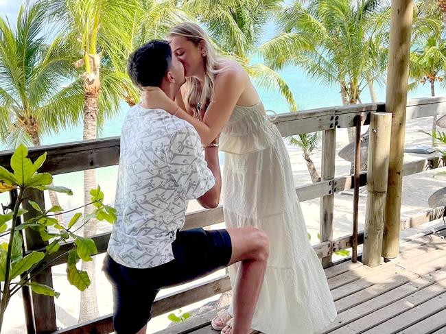 Alexei Popyrin said there were a few logistical hiccups in the lead up to the proposal. Picture: Instagram