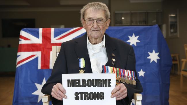 WWII veteran Len Clarke. Picture: David Caird