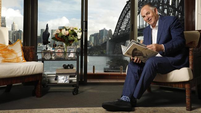 The view from Harley Medcalf’s Kirribilli home. Picture: Chris Pavlich