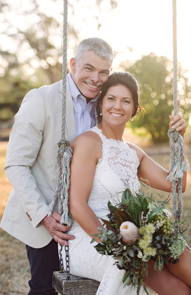 Chris Watson and his wife Stacey Mochalski were married in 2019.