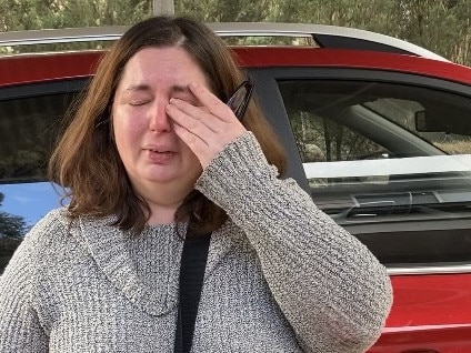 Erin Patterson, the homeowner of where the fatal lunch took place, arrived at her Leongatha property on Monday afternoon. Three people have died from eating mushrooms Picture: Brooke , Grebert-Craig.