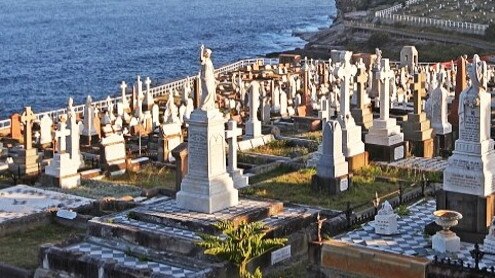 The spot in Waverley Cemetery where Jeannie Lockett lies in an unmarked grave.