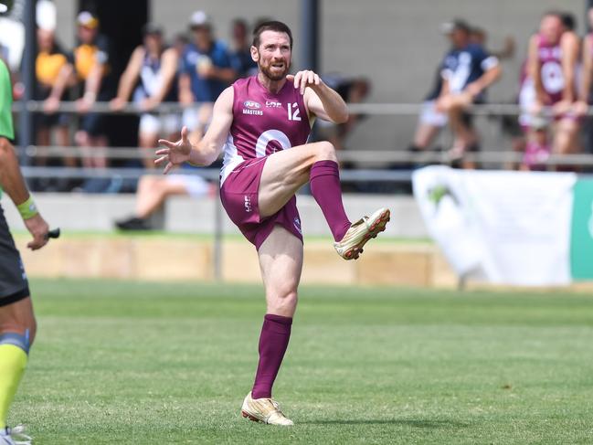 Former Brisbane Lions great Jason Akermanis at the AFL Masters National Carnival. Picture: Dave Gleeson