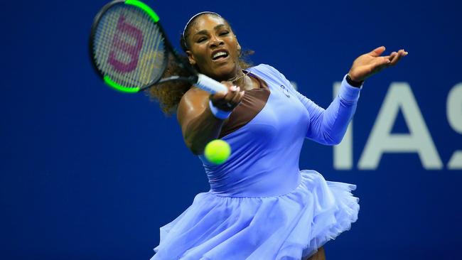 Serena Williams was tutu good as swatted aside Anastasija Sevastova of Latvia to win through to the US Open final. Picture: Chris Trotman/Getty