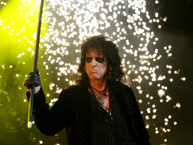 Alice Cooper performs at Brisbane Entertainment Centre. Picture: Mark Calleja/AAP