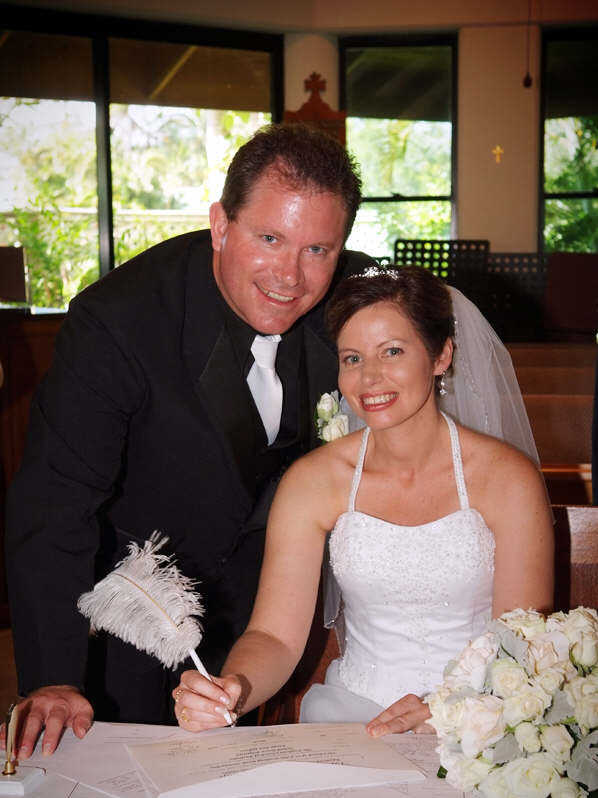 David Jorgensen and Fiona Gibson were married on March 8, 2008.