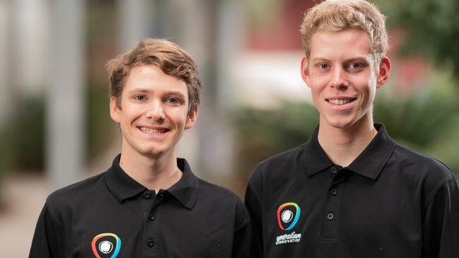 Karl and Justin Holland, 18, from Buderim have invented a solution to the world's bee problem.