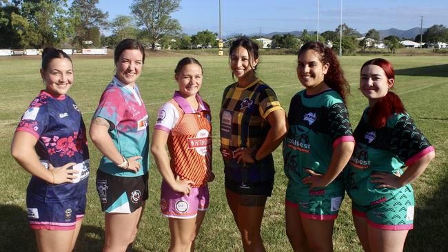 Players ahead of the 2024 Townsville festival of 7s. Picture: Nathan Ferguson / TDRU