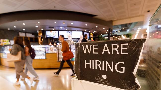 Economists say taking the heat out of the jobs market is ‘probably the only thing the Reserve Bank of Australia can do’ to begin curbing inflation. Picture: NCA NewsWire/Max Mason-Hubers