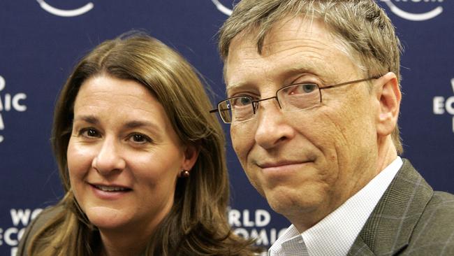 Bill and Melinda Gates. Picture: Michel Euler/AP Photo