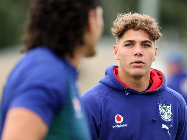 AUCKLAND, NEW ZEALAND - JUNE 28: New Zealand Warriors player Reece Walsh at training as the team returns home to Mt Smart Stadium to play the remaining home matches of the NRL 2022 season in front of their fans on June 28, 2022 in Auckland, New Zealand. (Photo by Fiona Goodall/Getty Images)