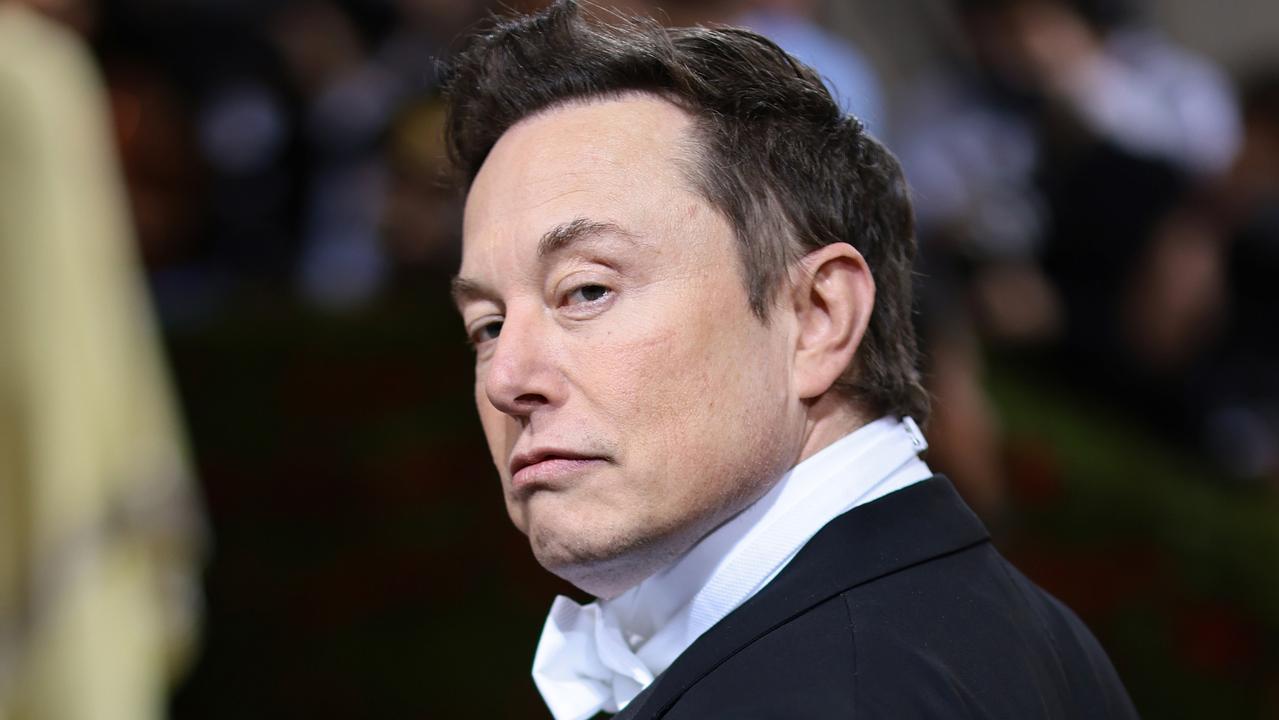 Elon Musk has been accused of abandoning Tesla to focus on reviving Twitter. Picture: Dimitrios Kambouris/Getty Images for The Met Museum/Vogue