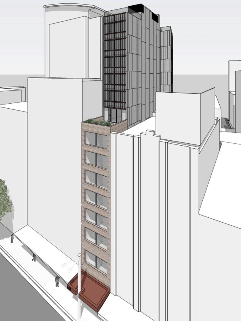An artist’s impression of the hotel.