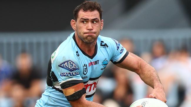 Dale Finucane will captain the Sharks in his first NRL start at the club. Picture: Mark Metcalfe/Getty Images