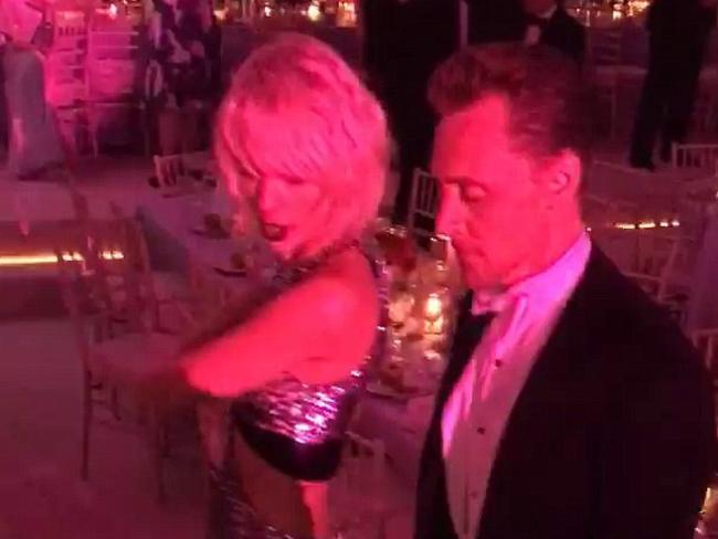 Tay-Tay and To-Hi dancing up a storm at the Met Gala 2016. Picture: Instagram