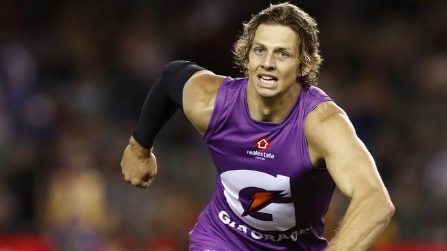 Nat Fyfe in action for the Flyers on Friday night. Pic: AAP 