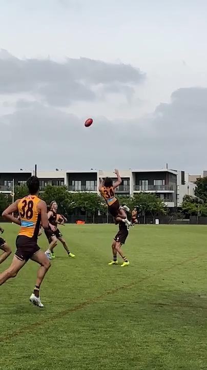 Nick Watson takes a screamer in match sim