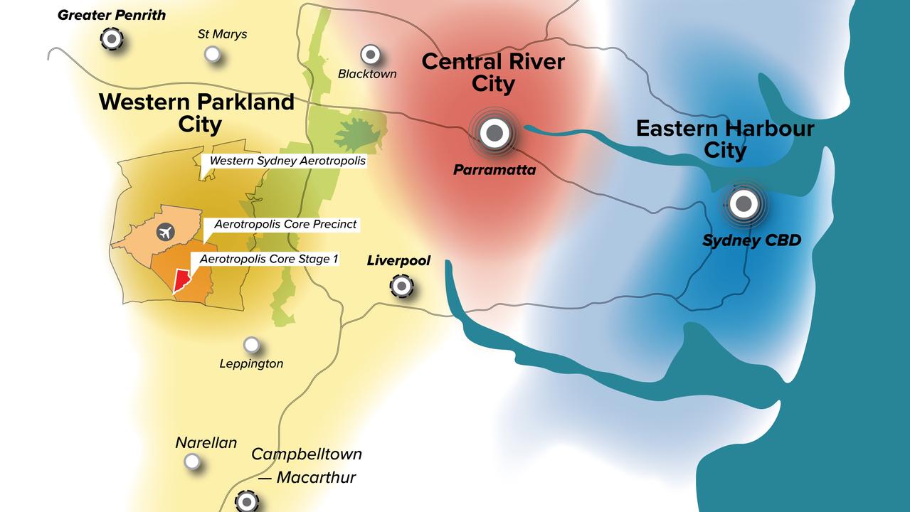 The community will be given the chance to have their say on part of the naming of Sydney’s third city, which will be the beating heart of the Western Sydney Aerotropolis. Picture: Handout via NCA NewsWire